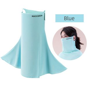 Rockbros Fietsen Gezichtsmasker Anti-Uv 360 ° Volledig Dekking Ijs Zijde Masker Zomer Nek Brace Vrouwen Mannen Sjaal Zweettransporterend sjaal