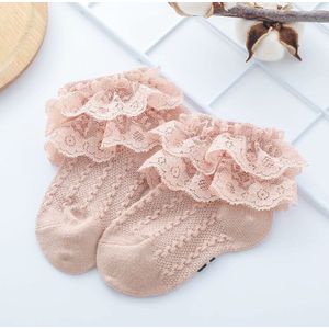 Lente Zomer Baby Meisje Sokken Kant Ruche Kinderen Korte Sokken Zoete Prinses Zachte Katoenen Sokjes Voor Baby Peuter 6-12M