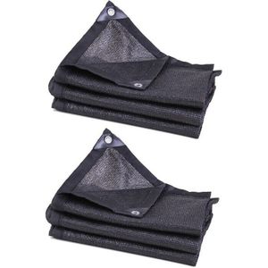 2Pcs Outdoor Anti-Uv Zonnebrandcrème Zonnezeilen Sunblock Schaduwdoek Netto Voor Planten Kas Auto-2X6M &amp; 3X4M Cnim