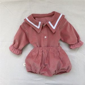 Milancel Baby Jongens Kleding Set Sailor Kraag Corduroy Baby Meisjes Kleding Set 1st Verjaardag Outfit Voor Jongen