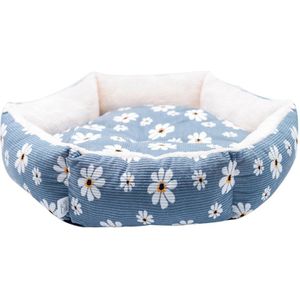 Kat Huis Dieren Sofa Hexagon Kat Bed Hond Huisdier Bedden Voor Medium Kleine Kussen Zomer Doek Slapen Nest Mand Huisdier bed Mat