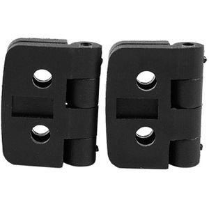 2 Stuks Zwart Single Metalen As Plastic Kastdeur Scharnier