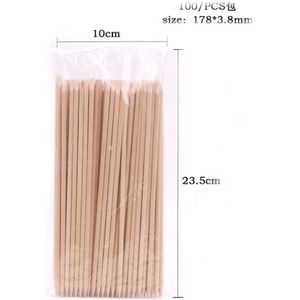 100 Pcs Houten Nail Art Decoraties Gereedschap Puntjes Pen Strass Picker