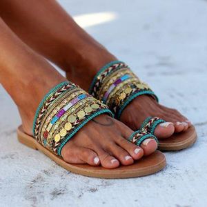 30 # Vrouwen Ambachtelijke Sandalen Flip-Flops Handgemaakte Griekse Stijl Boho Flip Flop Sandalen Повседневные Женские Тапочки # S