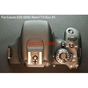 Brand originele Voor Canon EOS 600D top cover met keuzeknop schakelaar knop en kabel reparatie onderdelen