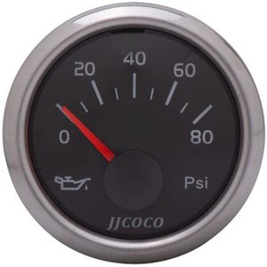 Universele 2 "52Mm Auto Olie Druk Gauge Bar Psi Water Temp Olie Druk Brandstof Gauge Voltmeter 12V/24V Meter