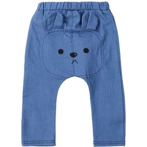 Baby Jongen Meisjes Denim Harembroek 0-3Y Peuter Kid Bear Sweatpant Joggers Elastische Bodems Broek Jeans