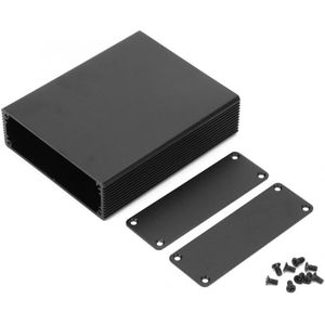 Waterdichte Aansluitdoos Black Metal Aluminium Case Pcb Project Instrument Behuizing Versterker Diy Elektronische Behuizing 27x82x100mm
