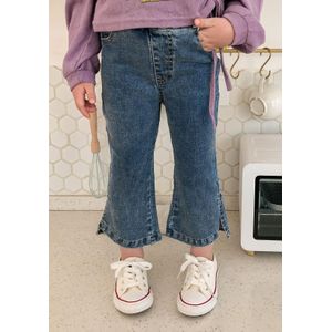 Voorjaar Kinderen Kleding Meisje Broek Been Split Elastische Flared Broek Baby Jeans Kids Jongen Jeans Kleding