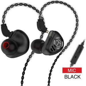 Trn V90 Hoofdtelefoon 4BA 1DD Metalen Headset Hybrid Eenheden Hifi Bass Oordopjes Monitor Koptelefoon Noise Cancellingtrn Vxpro MT1 CS2 BT30