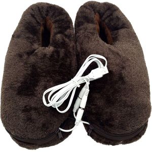 Usb Verwarming Warme Laarzen Verwarmd Slippers Koud Weer Comfortabele Pluche Houden Voet Warmer Schoenen Voor Familie En Kantoor