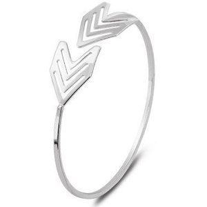 Zyzq Hollow Out Pijl Open Bangle Mooie Minimalistische Eenvoudige Dagelijkse Accessoires Sieraden Voor Vrouwen Leuke Bangle