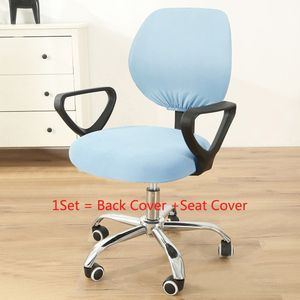 1Set Office Chair Cover Computer Split Stoel Cover Spandex Fauteuil Cover Elastische Seat Hoes Protector Home Decor