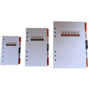 Professionele Planner Papier, Business Executive A5 A6 A7 Spiraal Agenda Papier Filofax Vullingen Beige Wit