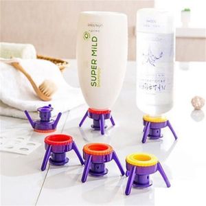 6 Stks/set Mooce Universele Fles Caps Keuken Kruiden Fles Plastic Gel Douche Cover Lekvrij Fles Shampoo Houder Badkamer