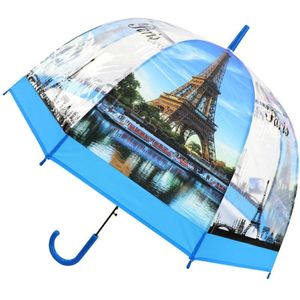 Britse Wind Serie Paraplu Eiffeltoren Paraplu Transparante Verdikte Apollo Vogelkooi Paraplu Rechte Handvat Paraplu