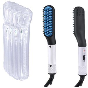 Stijltang Haar Kam Borstel Baard Stijltang Multifunctionele Haar Rechttrekken Kam Haar Krultang Quick Baard Haar Styler