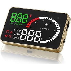 Auto accessorie X6 HUD ODB2 Systeem Voertuig Universele 3.5 inch Head Up Display Snelheidsmeter araba aksesuar