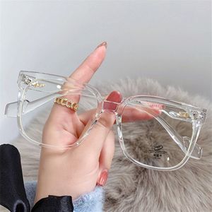 Oulylan Anti Blauw Licht Brilmontuur Vrouwen Mannen Oversized Vierkante Brillen Frames Computer Transparante Recept Bril