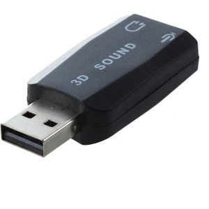 Usb 3D O Geluidskaart Miniconnector Oortelefoon Adapter