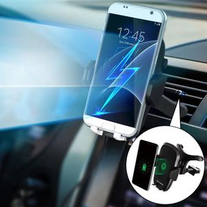 2 In 1 Auto Draadloze Oplader Voor Iphone 12 Mini 11 Pro Max X Xr Xs 8 Plus Snelle Qi lading Telefoon Houder Voor Samsung Note 20 Ultra