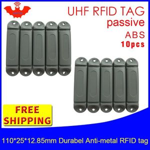 Uhf Rfid Anti Metalen Tag 915 M 868 M M4QT 110*25*12.85 Mm 10 Pcs duurzaam Abs Stalen Beugel Lade Smart Passieve Rfid Card