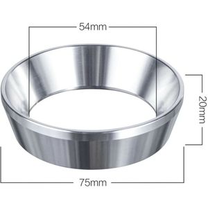54 Mm Espresso Doseren Trechter Rvs Koffie Doseren Ring Voor Espresso Bar Gebruik Cafe Coffeeware
