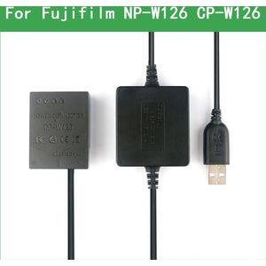 NP-W126 W126S CP-W126 Dummy Batterij & Dc Power Bank Usb-kabel Voor Fujifilm HS30EXR HS33EXR HS35EXR HS50EXR X100F X-PRO2 X-A1 x-A2