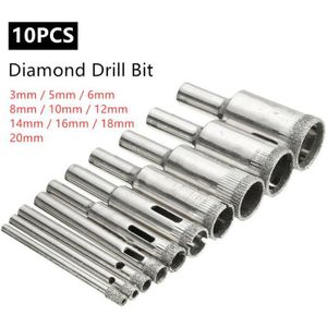 5/10 Stuks Diamant Boor Coated Hole Saw Boor Set Keramische Tegel Marmer Saw Snijgereedschap boor Set Diy Tool