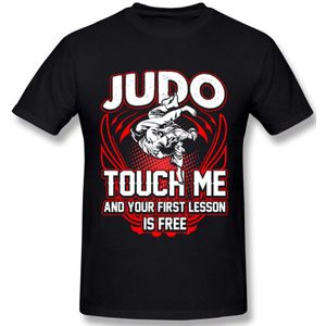 Mannen O-hals Judo T-shirt Me En Uw Eerste Les Is-Gratis T-shirt Grafische Print Homme O-hals plus Size Tee Shirt