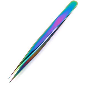 1 Pcs Wimpers Pincet Rvs Superhard Pincet Hoge Precisie Anti-Statische Pincet Voor Wimper Extensions