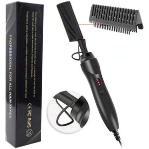 Stijltang Strijkijzers Stijltangen Borstel Verwarming Kam Haar Rechte Styler Corrugation Curling Iron Hair Curler Kam