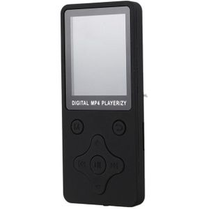 Abgn -Mini Mp3 Speler Met Ingebouwde Speaker Draagbare MP3 Lossless Geluid Muziekspeler Fm Recorder MP3 Speler Blac
