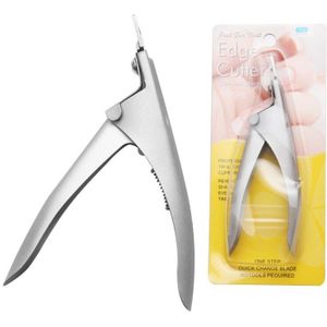 U Vorm Cut Nagelknipper Rvs Kunstmatige Acryl Valse Nail Tip Clipper Cutter Trimmer Manicure Pedicure Sharp Blade