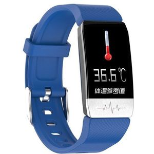 Temperatuur Meten Smart Band Weather Display Ecg Bloeddruk Hartslagmeter Horloge Gezondheid Armband Waterdicht Mannen Vrouwen