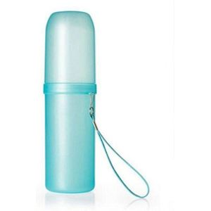 Doorschijnende Cup Snoep Kleur Tandpasta Tandenborstel Wassen Cup Badkamer Opslag Accessoires Draagbare Reizen Set Met Deksel