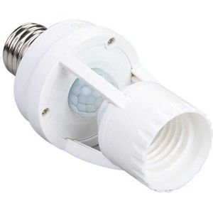 100-240V E27 Socket Converter Pir Motion Sensor Lamp Basis Intelligente Gloeilamp Schakelaar Houder