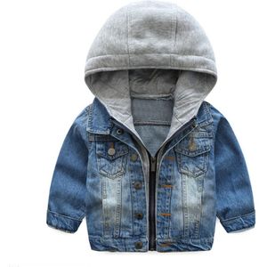 Herfst Lente Kinderen Kids Denim Jacket Casual Jassen Katoen Met Lange Mouwen Kleding Jongens Meisjes Denim Bovenkleding Kostuum 4 8 12 16 Y