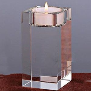 HOUSEEYOU - Candlestick - Kaarshouder - Crystal Clear - Glas - Theelichthouder