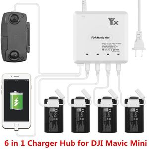 6 In 1 Mavic Mini Oplader Batterij Afstandsbediening Telefoon Tablet Lading Voor Dji Mavic Mini Charger Hub Met usb-poort