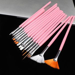 15Pcs Professionele Gel Schilderen Pennen Balpen Gel Nagels Accessoires Nail Art Drawing Pen Nail Brush Nail Gereedschap Kit