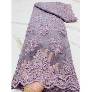 Pgc Afrikaanse Veters Stof Tulle Lace Groen Nigeriaanse Geborduurde Bruids Kant Stof Voor Bruiloft Naaien YA4524B-8