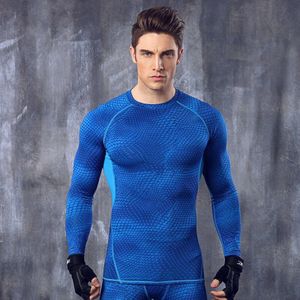 Europese stijl mannen training kleding gym Fitness T-Shirt Polyester Sport Crossfit Running Shirts Volledige Lengte Maat M L XL