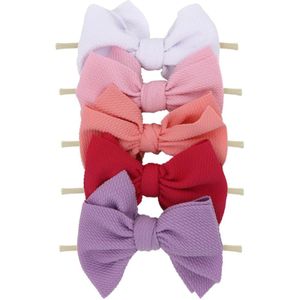 Baby Nylon Baby Hoofdband Stof Headwraps Pasgeborenen Baby Tulband Hoofdbanden Peuter Haarband Haaraccessoires Kidocheese