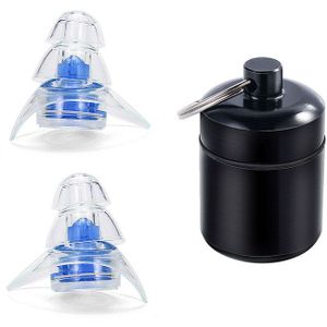1 paar Zachte Siliconen Noise Cancelling Oordopjes Voor Concerten Slapen Bar DJ Motor Sport Herbruikbare Siliconen oordopjes Met Doos
