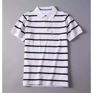 Tomi Mens Shirt Casual Business Mannen Polo Shirt Streep Borduurwerk Mannen Polo Shirt POLO2 #