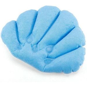 Soft Bath Inflatable Pillow Home Comfortable Spa Bath Pillow Cups Shell Shaped Neck Bathtub Cushion Bathroom Accessories Bath