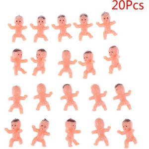 10/20/60Pcs 1 inch/1.2 inch Mini Plastic Baby Kids Mini Plastic Baby Kids pop Accessoires