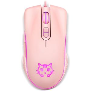 Computer Bedrade Muis Usb Optical Office Mause Roze 2400Dpi Rgb Gaming Muizen 6D Ergonomisch Laptop Muis Backlight Voor gamer