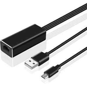 Tv Stick Hd 480 Mbps Micro USB2.0 Om RJ45 Ethernet Adapter 10/100 Mbps Voor Fire Tv/Ultra Audio netwerkkaart